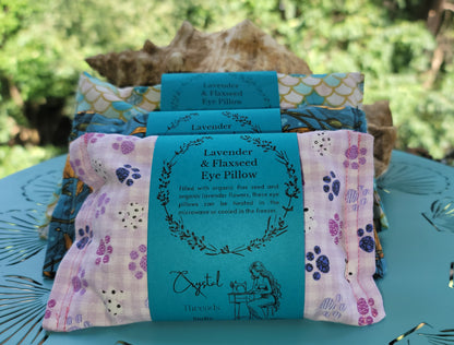 Lavender and flax seed eye pillow - large